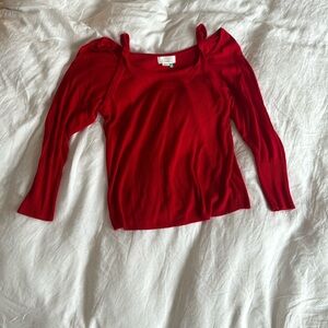 Anthropology cut out shoulder sweater